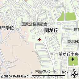 一関地区関ヶ丘合同庁舎周辺の地図