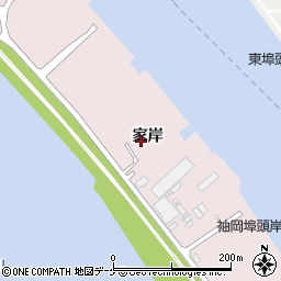 山形県酒田市宮野浦家岸周辺の地図