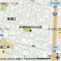 新橋中央自治会館周辺の地図