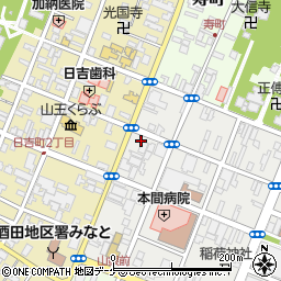 ファミリーマート酒田中町三丁目店周辺の地図