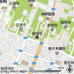 蓮容寺周辺の地図