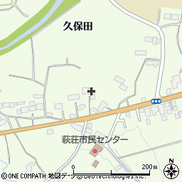 岩手県一関市萩荘館下126周辺の地図