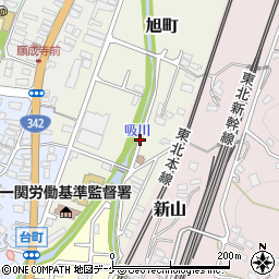 岩手県一関市旭町周辺の地図