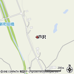 岩手県一関市滝沢芦沢周辺の地図