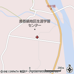 真室川町役場　差首鍋地区生涯学習センター周辺の地図