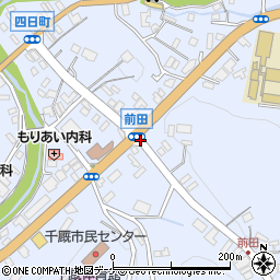 前田交差点周辺の地図