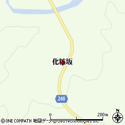岩手県一関市萩荘化粧坂周辺の地図