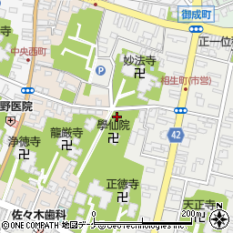 妙法寺公園周辺の地図