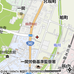 岩手県一関市旭町1-24周辺の地図