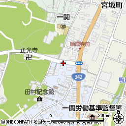 岩手県一関市台町周辺の地図