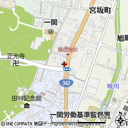 岩手県一関市宮坂町10-4周辺の地図