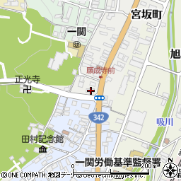 岩手県一関市宮坂町10-3周辺の地図