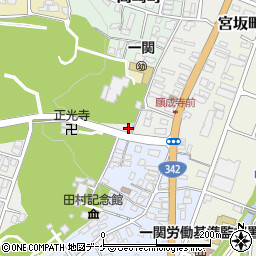 岩手県一関市宮坂町10-12周辺の地図
