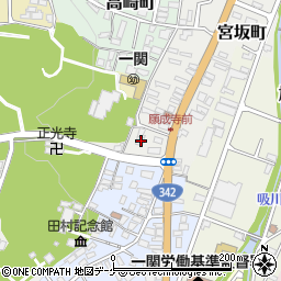 岩手県一関市宮坂町10-2周辺の地図