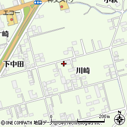 岩手県一関市萩荘川崎周辺の地図