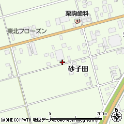 岩手県一関市萩荘砂子田11周辺の地図