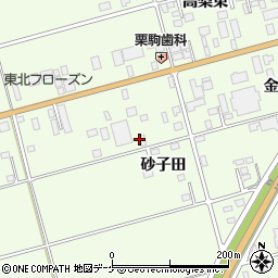岩手県一関市萩荘砂子田周辺の地図