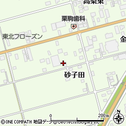 岩手県一関市萩荘（砂子田）周辺の地図