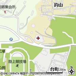 一関地区広域行政組合　釣山斎苑周辺の地図