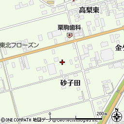 岩手県一関市萩荘砂子田13周辺の地図