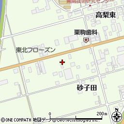 岩手県一関市萩荘砂子田7周辺の地図