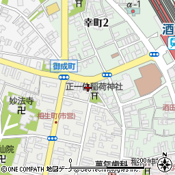 トヨタレンタリース山形酒田駅前店周辺の地図