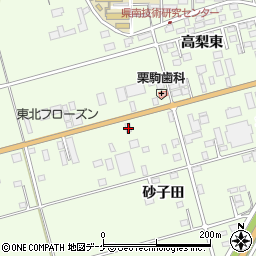 岩手県一関市萩荘砂子田5周辺の地図