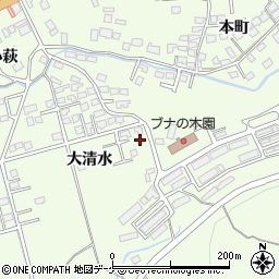 岩手県一関市萩荘大清水69周辺の地図