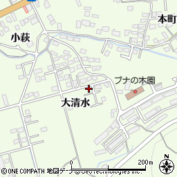岩手県一関市萩荘大清水61周辺の地図
