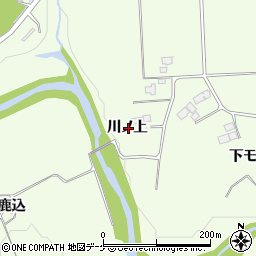 岩手県一関市萩荘川ノ上周辺の地図