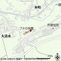 岩手県一関市萩荘駒下1-16周辺の地図