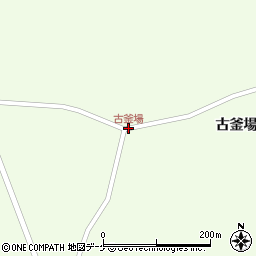 古釜場周辺の地図