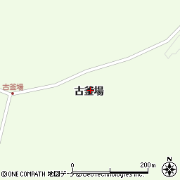 岩手県一関市萩荘古釜場周辺の地図