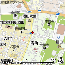 山形県酒田市寿町5-19周辺の地図