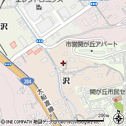 岩手県一関市沢14-1周辺の地図
