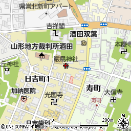 嚴島神社周辺の地図