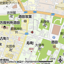 山形県酒田市寿町5-14周辺の地図