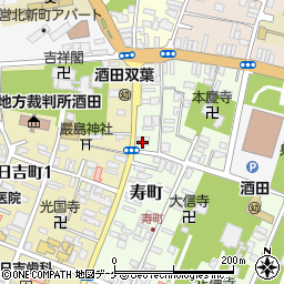 山形県酒田市寿町5-20周辺の地図
