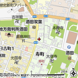 山形県酒田市寿町5-21周辺の地図