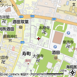 山形県酒田市寿町3-14周辺の地図