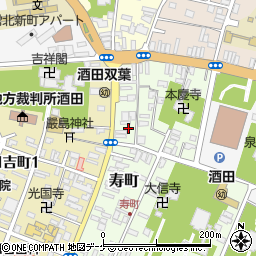 山形県酒田市寿町5-13周辺の地図