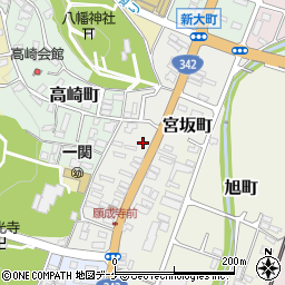 岩手県一関市宮坂町周辺の地図