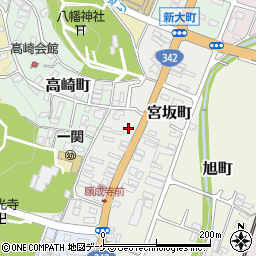 岩手県一関市宮坂町周辺の地図
