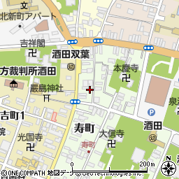 山形県酒田市寿町5-12周辺の地図