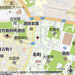 山形県酒田市寿町5-22周辺の地図