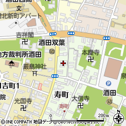 山形県酒田市寿町5-24周辺の地図