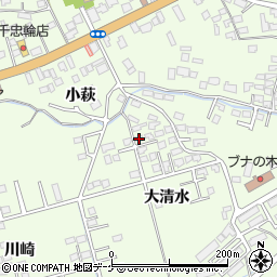 岩手県一関市萩荘大清水13-3周辺の地図