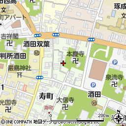 山形県酒田市寿町3-20周辺の地図