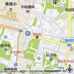 御成町周辺の地図