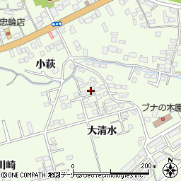 岩手県一関市萩荘大清水13周辺の地図